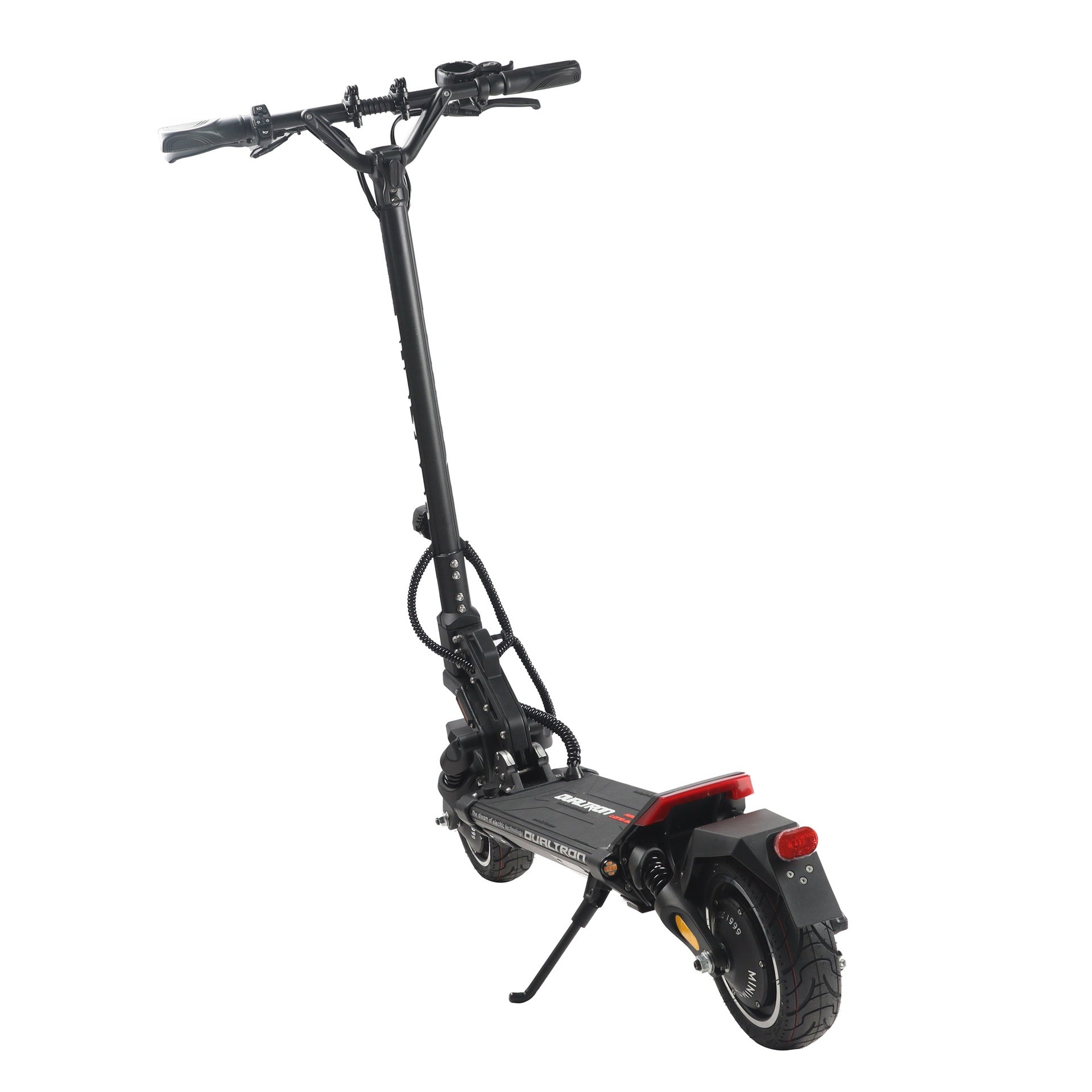 Vue 3/4 arrière de la trottinette électrique Dualtron Aminia