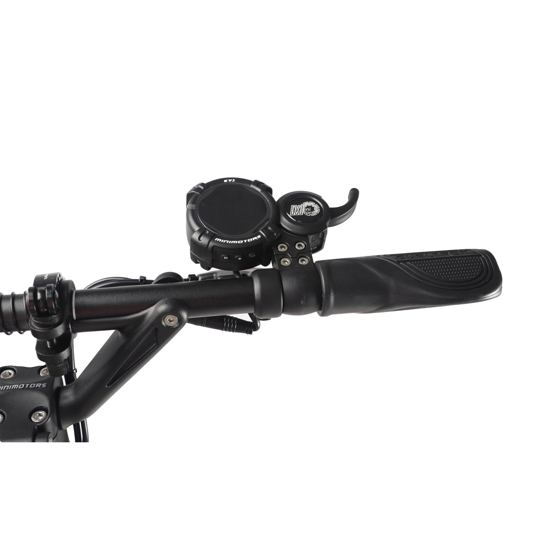 Vue détaillée du guidon de la trottinette électrique Dualtron Aminia