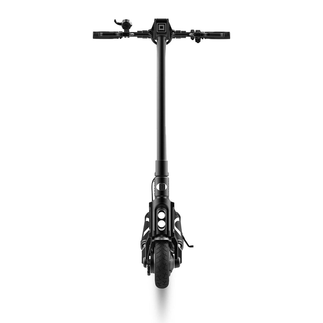 Trottinette électrique Dualtron Pop 52V 25Ah à double moteur – vue avant gauche, guidon et éclairage LED visibles