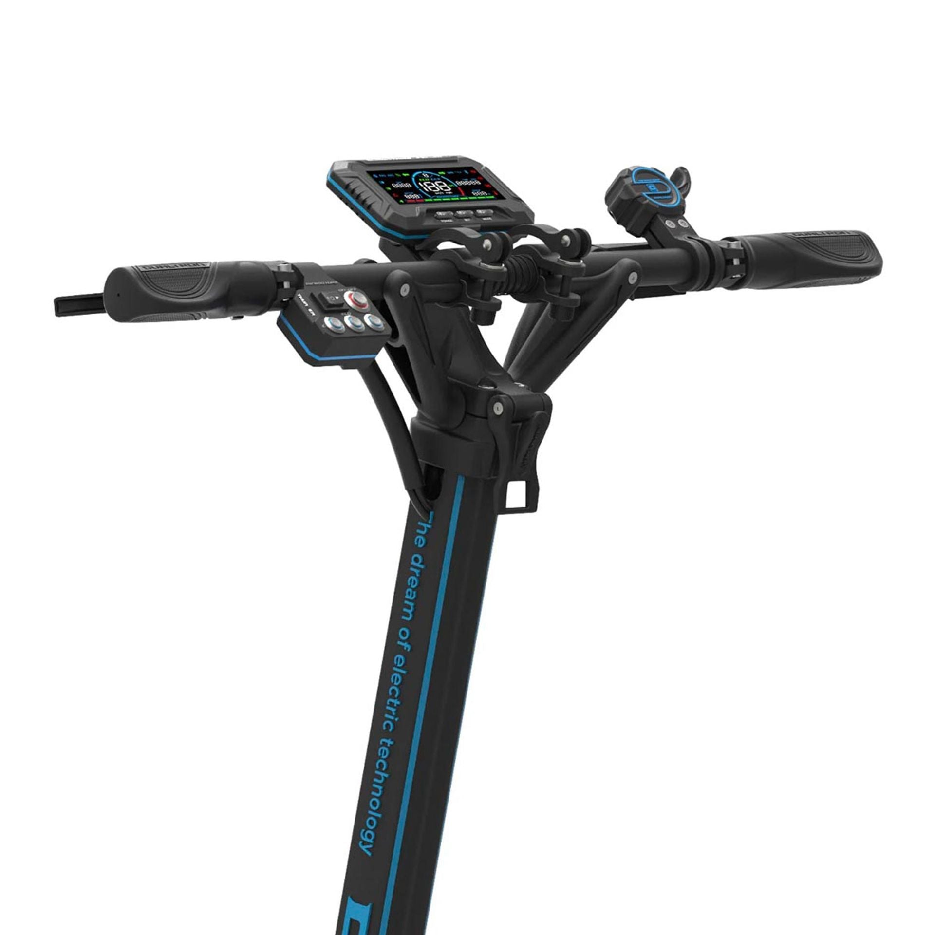 Vue détaillée guidon de la trottinette électrique Dualtron Thunder