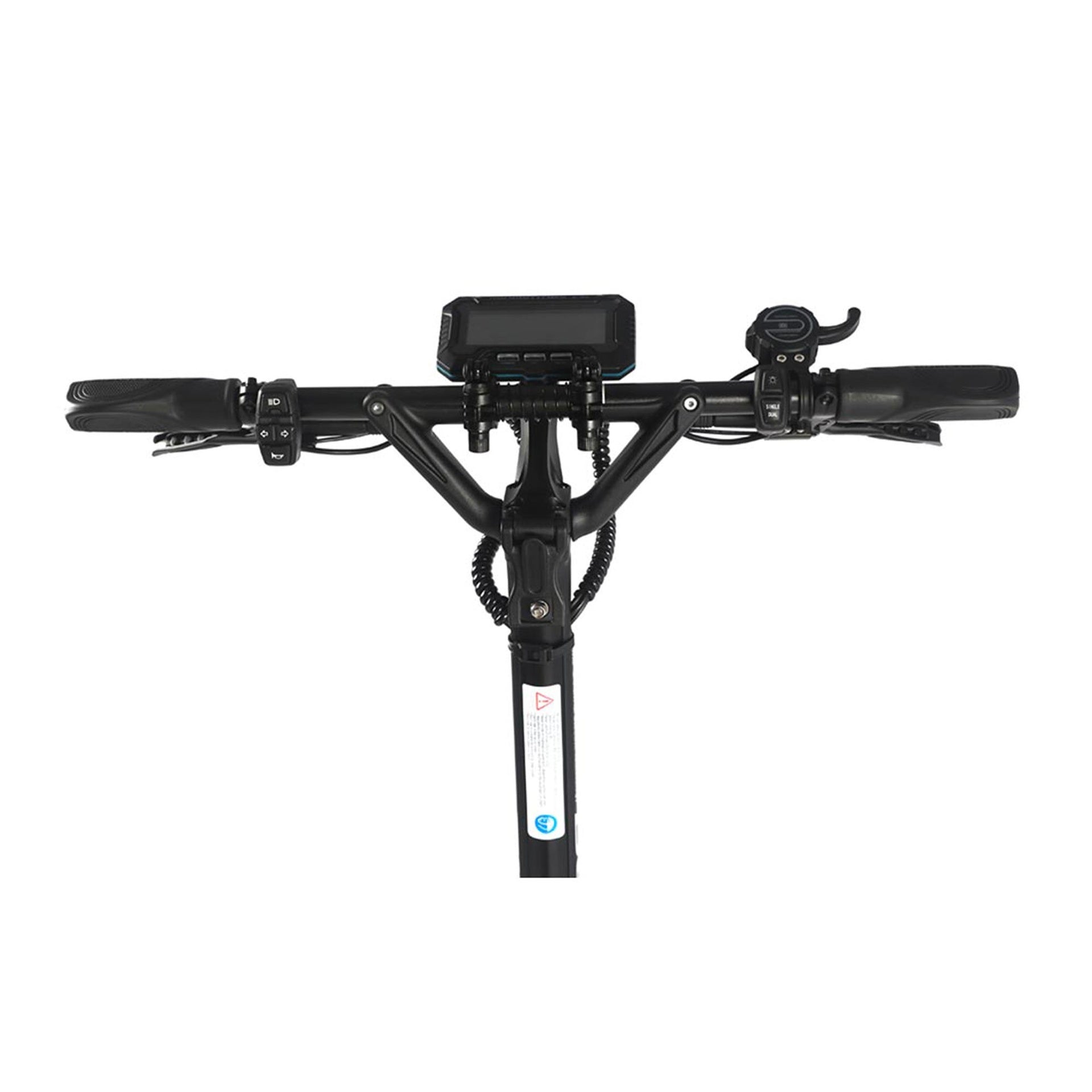 Vue detaillée du guidon de la trottinette électrique Dualtron Victor Limited